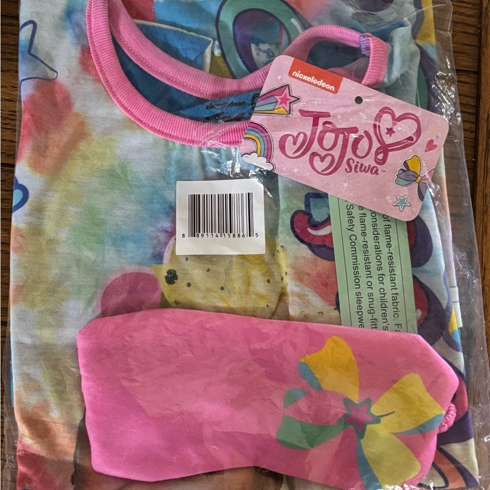 NEW Girls Nickelodeon JoJo Nightgown w/Mask Sz 7/8.‎